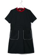 Marni Kids Contrast Trim Shift Dress, Girl's, Size: 14 Yrs, Black