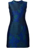 Paule Ka Floral Jacquard Dress, Women's, Size: 6, Blue, Polyester/acrylic