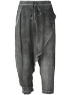 Lost & Found Ria Dunn - Drawstring Layer Trousers - Women - Silk/spandex/elastane - M, Grey, Silk/spandex/elastane