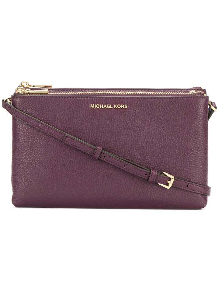 Michael Michael Kors Pebble Crossbody Bag - Pink & Purple