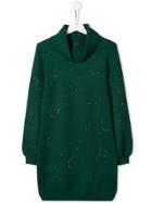 John Richmond Junior Teen Constellation Sweater Dress - Green
