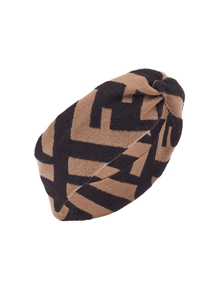 Fendi Ff Motif Hairband - Black