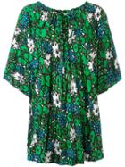 Balenciaga - Oversized Floral Top - Women - Polyamide/spandex/elastane - 36, Women's, Green, Polyamide/spandex/elastane
