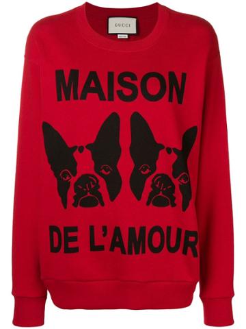 Gucci Maison De L'amour Sweatshirt - Red