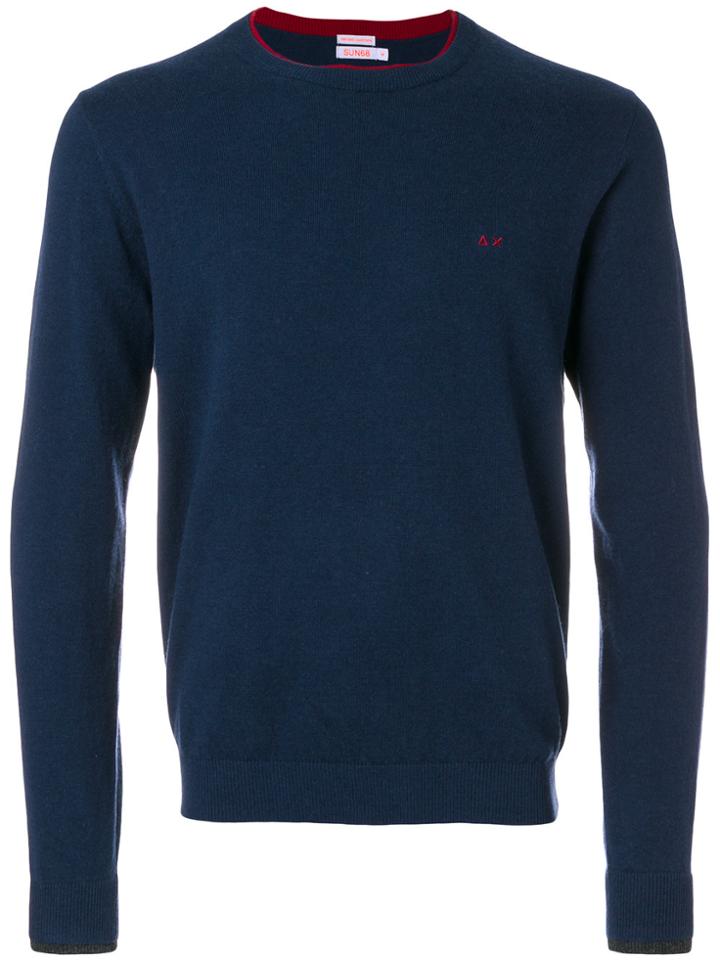 Sun 68 Crew Neck Sweatshirt - Blue