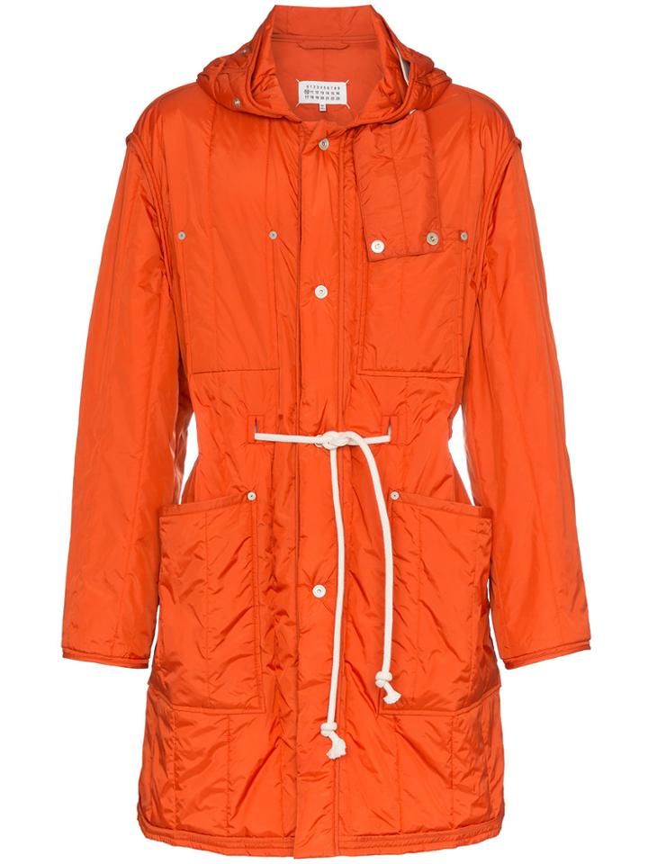 Maison Margiela Orange Nylon Parka - Yellow & Orange