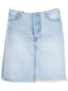 Unif 'brit' Denim Skirt, Women's, Size: Medium, Blue, Cotton