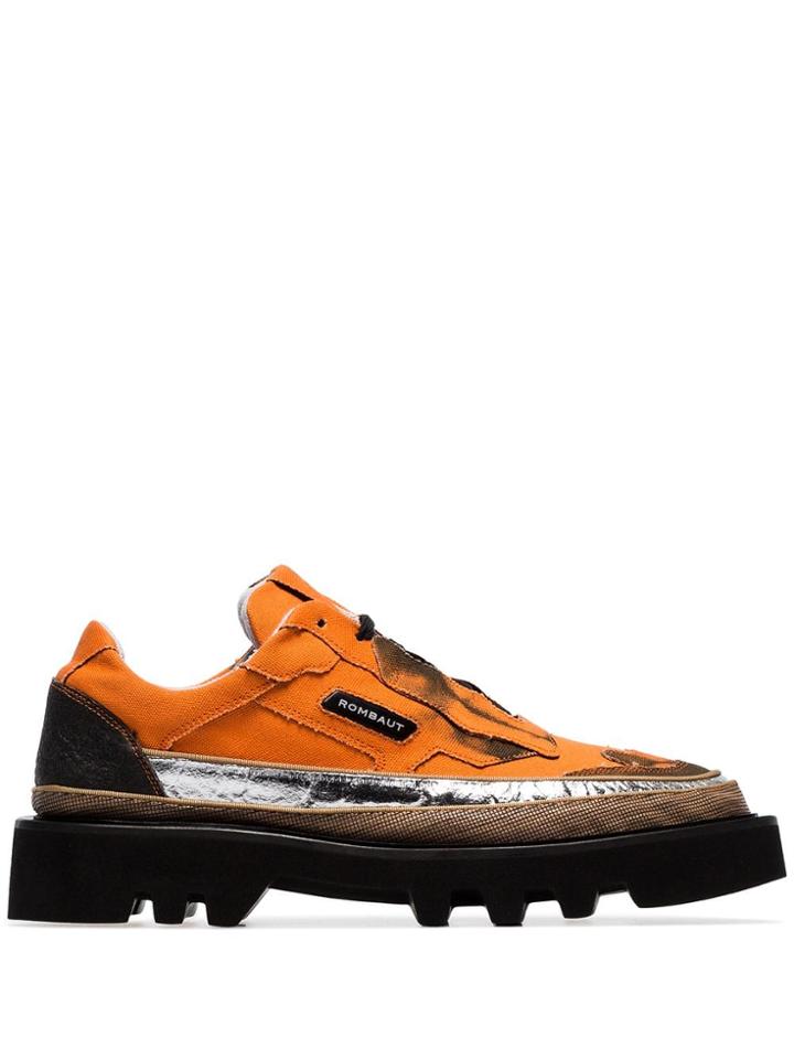 Rombaut Orange Protect Hybrid Canvas Low-top Sneakers