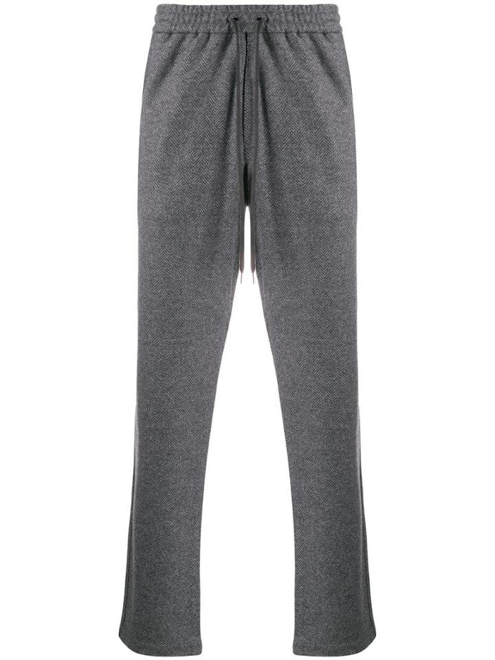 Barena Herringbone Pattern Trousers - Grey