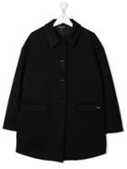 Emporio Armani Kids Teen Single-breasted Coat - Black