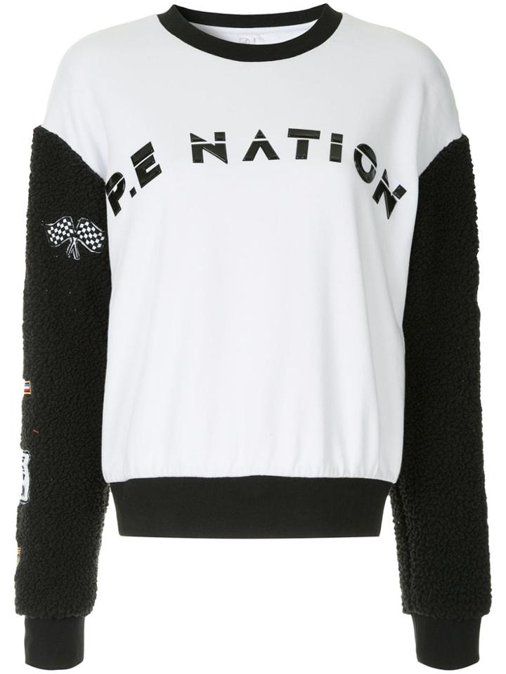 P.e Nation Box In Sweatshirt - White