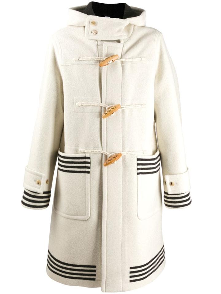 Burberry Stripe Details Duffle Coat - Neutrals