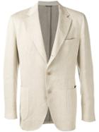 Loro Piana Soft Denim Blazer, Men's, Size: 50, Nude/neutrals, Linen/flax/polyester