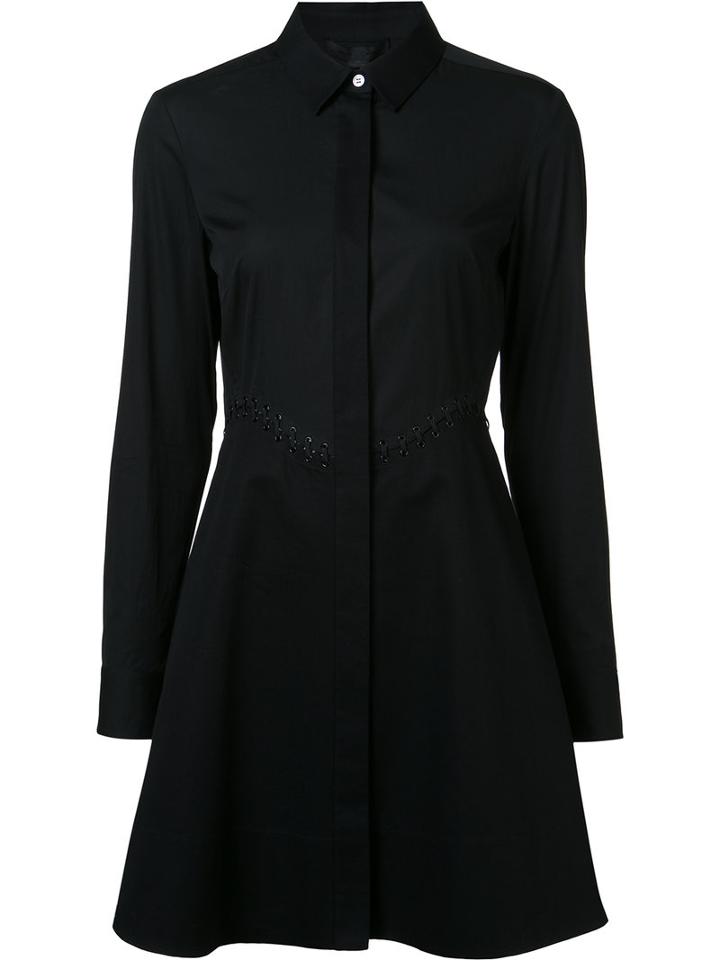 Alexander Wang - Flared Shirt Dress - Women - Cotton - 0, Black, Cotton