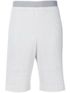 Homme Plissé Issey Miyake Embroidered Shorts - White