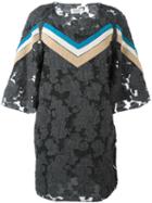 Aviù Stripe Accent Floral Dress