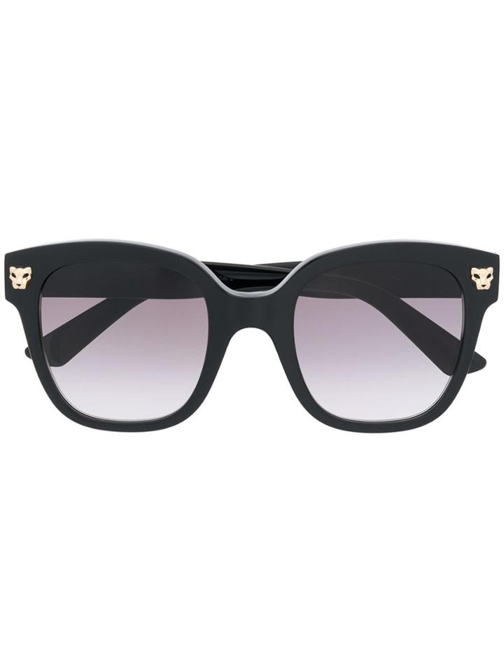 Cartier Square Frame Sunglasses - Black