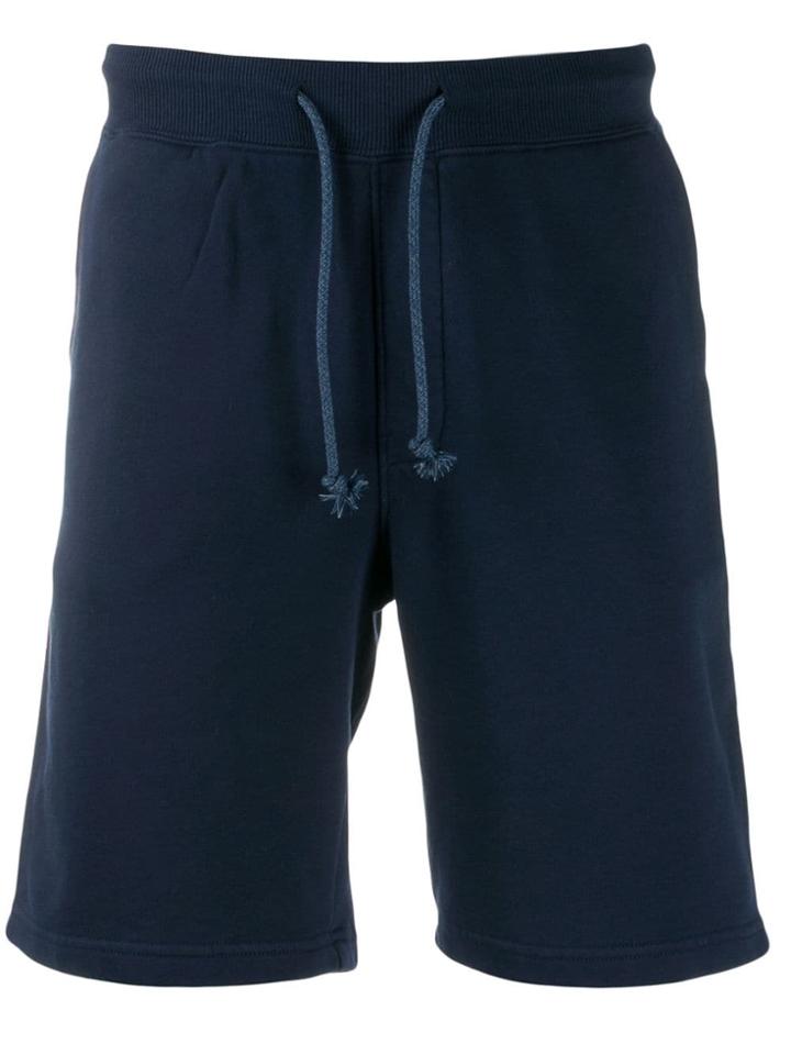 Sun 68 Drawstring Waist Track Shorts - Blue