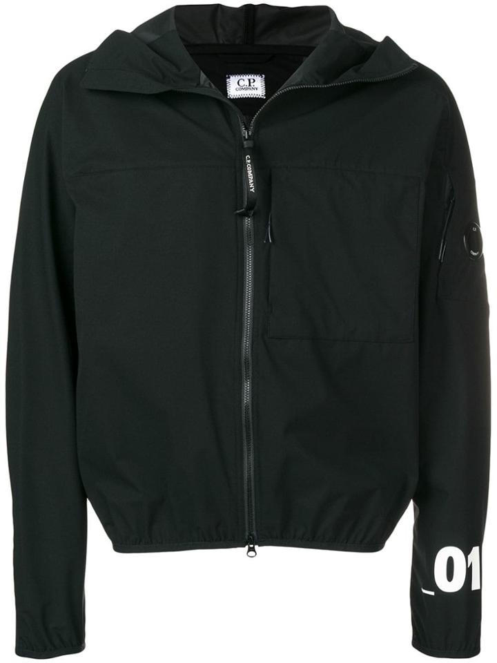 Cp Company Numeric Print Jacket - Black