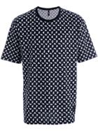 Versus Logo Pattern Print T-shirt - Black