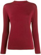 N.peal Mock Neck Jumper - Red