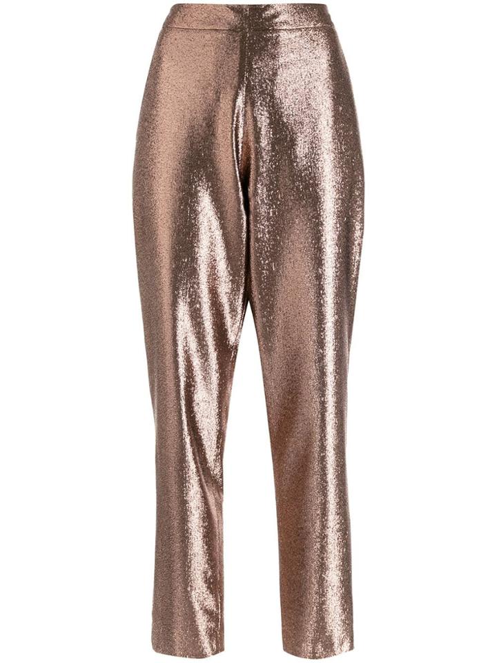 Layeur Metallic Sheen Trousers - Gold