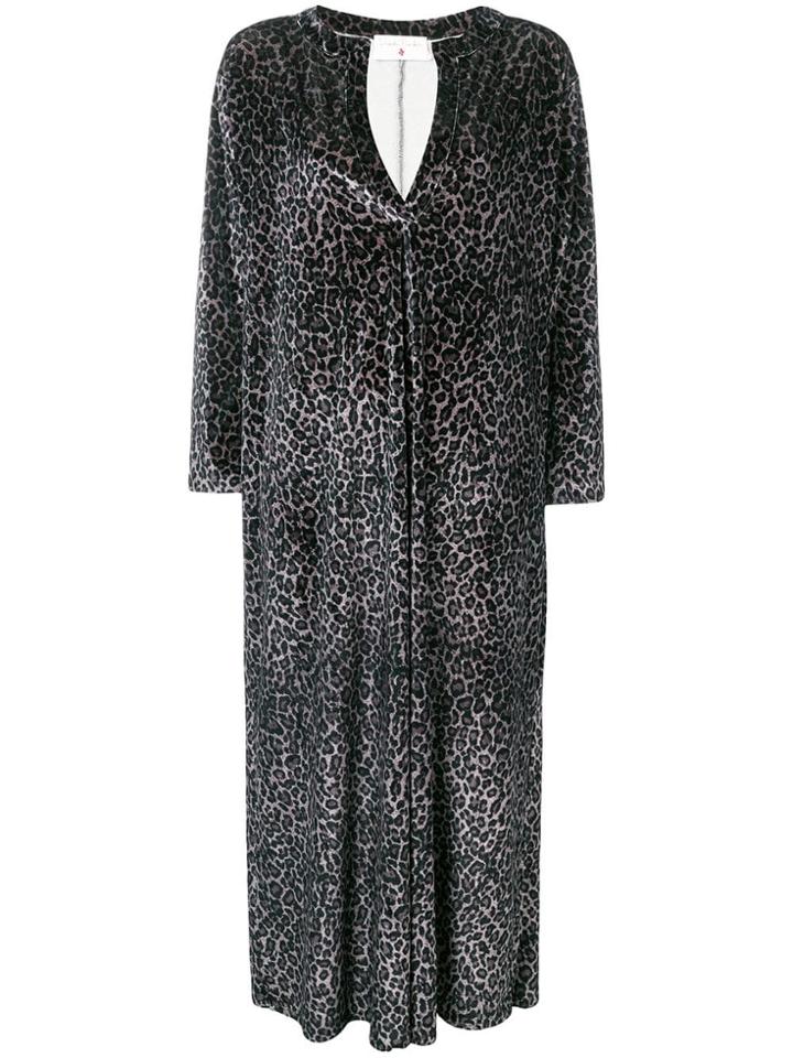 Daniela Pancheri Leopard Shift Dress - Grey