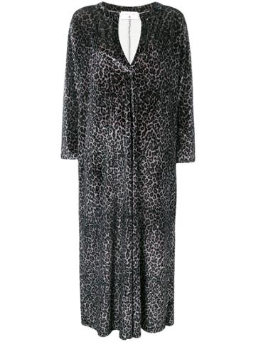 Daniela Pancheri Leopard Shift Dress - Grey