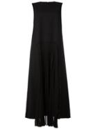 Maison Margiela Drop-waist Shift Dress, Women's, Size: 40, Black, Virgin Wool/spandex/elastane