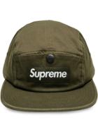 Supreme Snap Button Pocket Camp Cap - Green