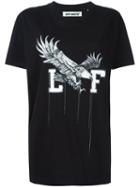 Off-white White Eagle Print T-shirt, Women's, Size: Xs, Black, Cotton