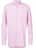 Kiton Checked Classic Shirt - Pink & Purple