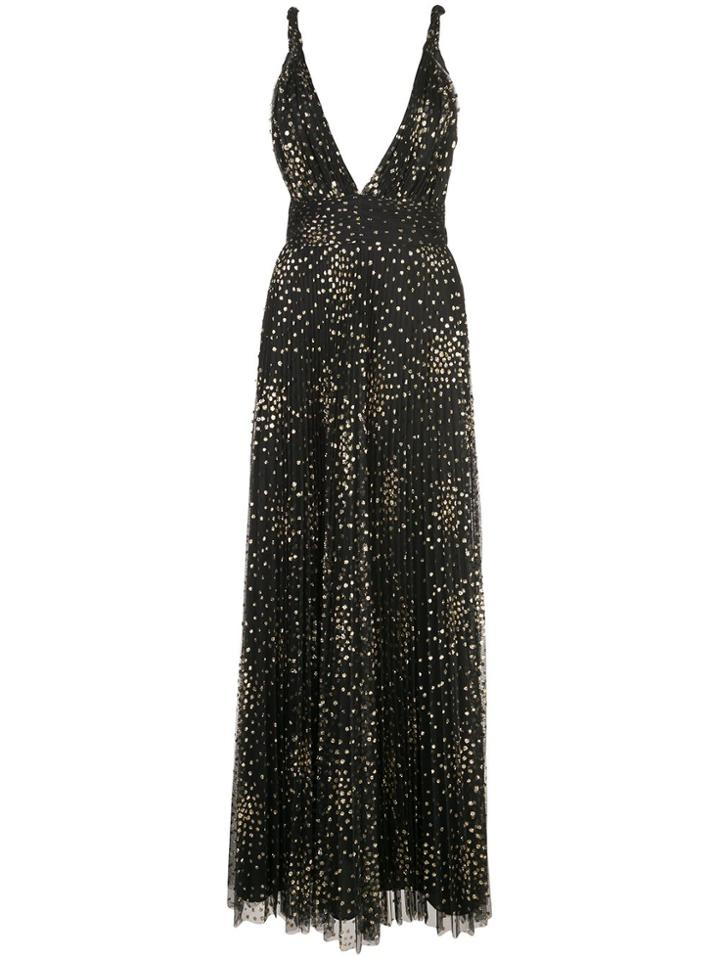 Jill Jill Stuart Pleated Tulle Gown - Black