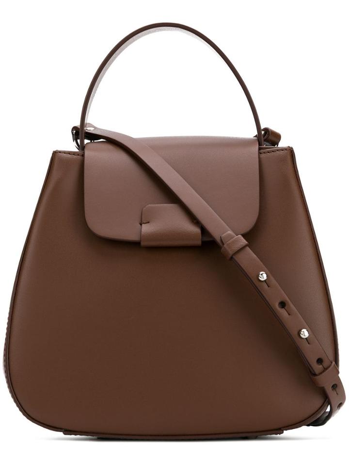 Nico Giani Foldover Top Tote - Brown
