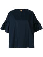Fay Bell Sleeved Blouse - Blue
