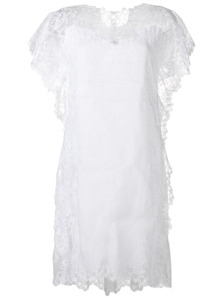 Ermanno Scervino Lace Shift Dress - White