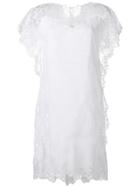 Ermanno Scervino Lace Shift Dress - White