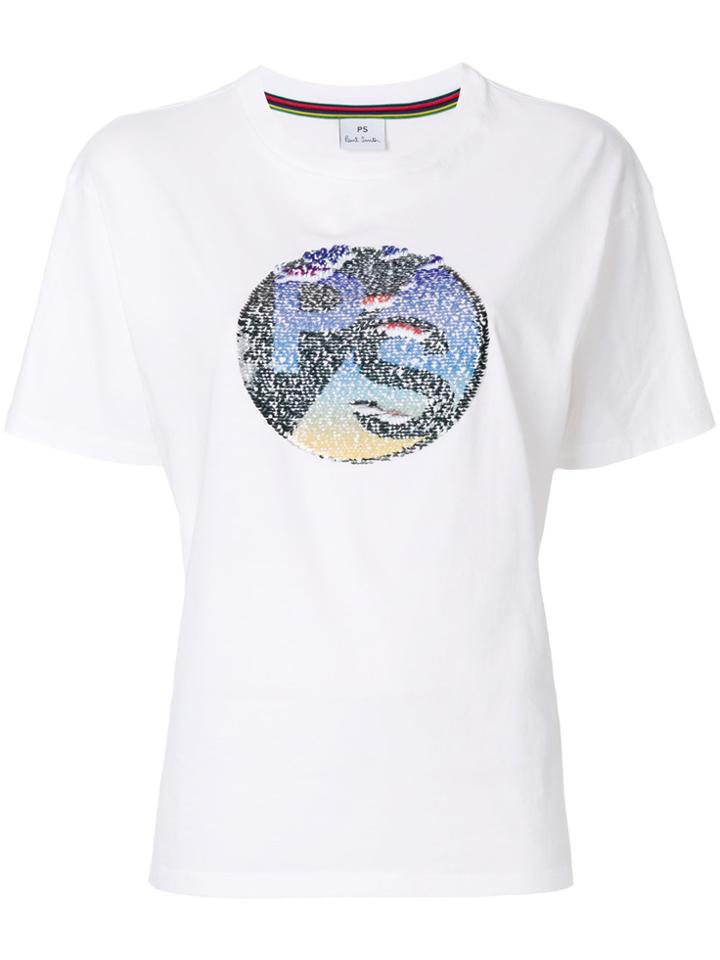 Ps By Paul Smith Contrast Patch T-shirt - White