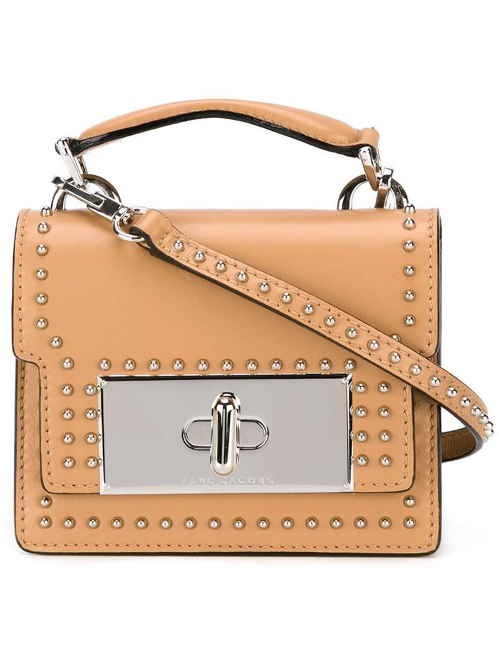 Marc Jacobs Mini 'mischief' Studded Crossbody Bag, Women's, Nude/neutrals