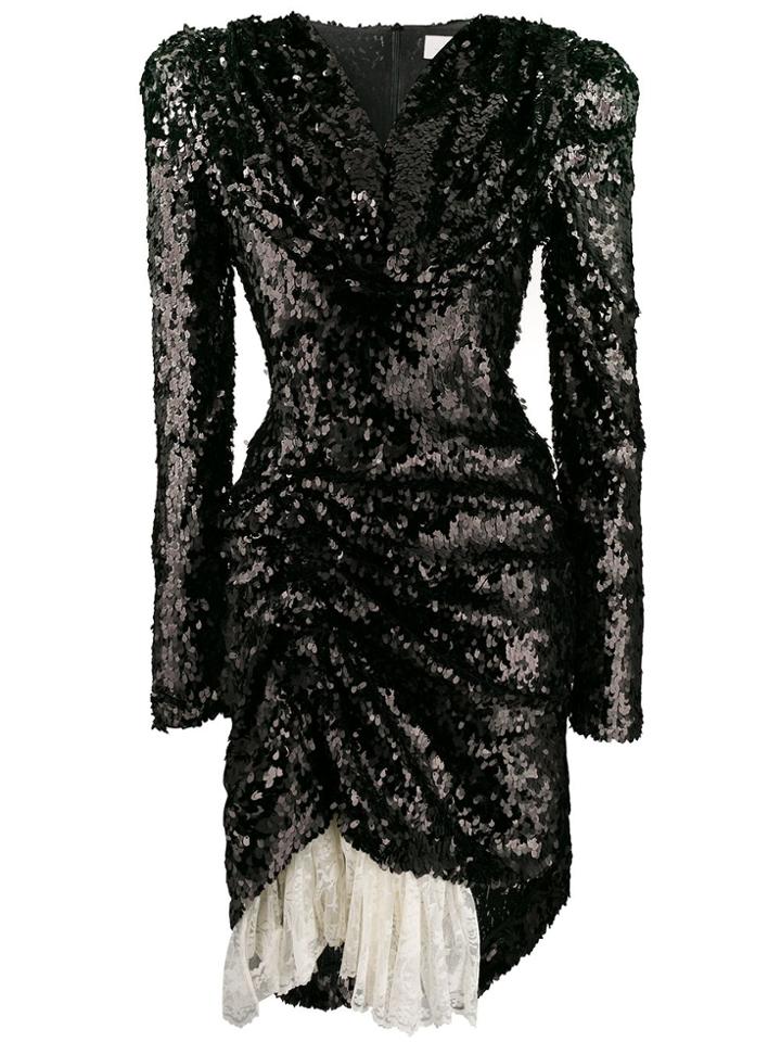 Preen By Thornton Bregazzi Karin Sequin Dress - Black