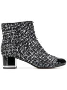 Michael Kors Collection Bouclé Ankle Boots - Black