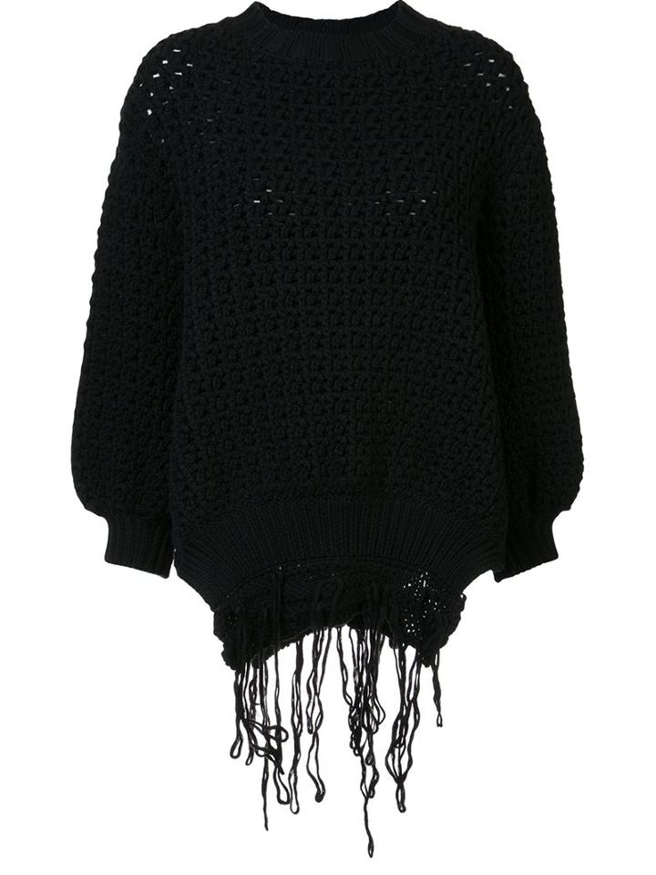 Simone Rocha Oversized Jumper, Women's, Size: Xs, Black, Wool
