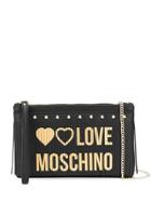 Love Moschino Logo Fringed Clutch - Black