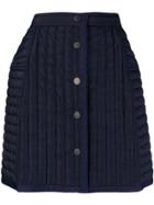 Études Town Quilted Mini Skirt - Blue