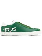 Tod's Logo-appliqué Lace-up Sneakers - Green
