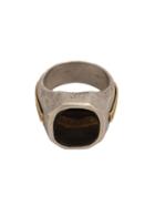 Tobias Wistisen See-through Stone Ring, Men's, Size: 62, Metallic