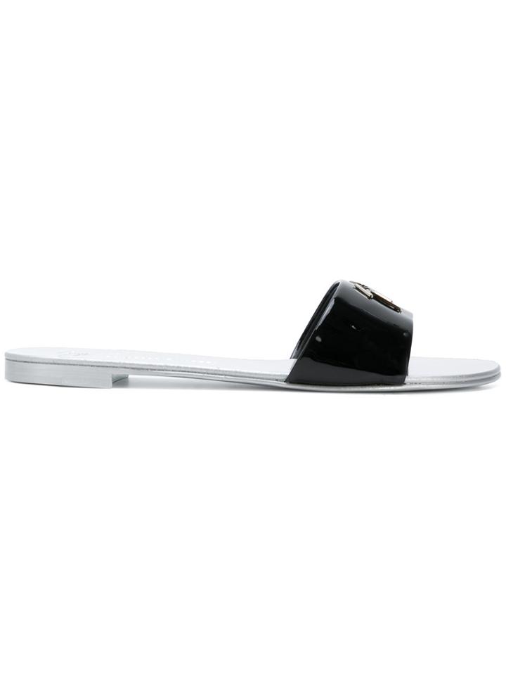 Giuseppe Zanotti Design Shirley Pop Slides - Black