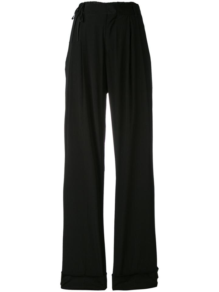 A.f.vandevorst Drawstring Detail Palazzo Trousers - Black