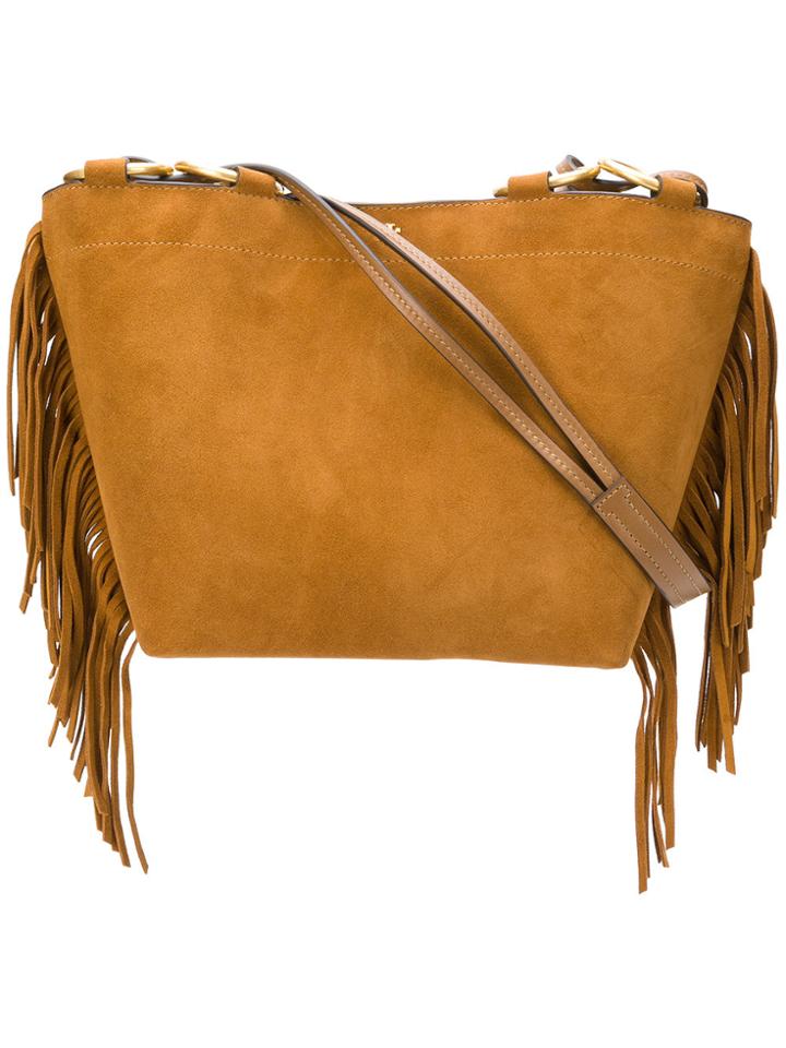 Tory Burch Fringe Tote Bag - Brown