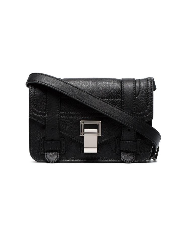 Proenza Schouler Black Ps1 Mini Leather Cross Body Bag